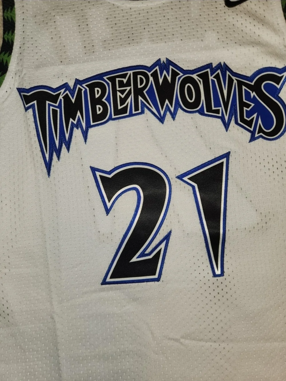 Vtg Kevin Garnett Minnesota Timberwolves Nike Team Apparel Jersey Men's Medium